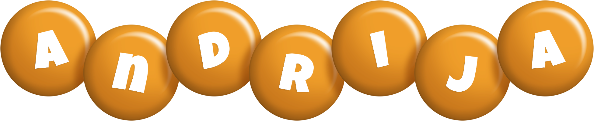 Andrija candy-orange logo