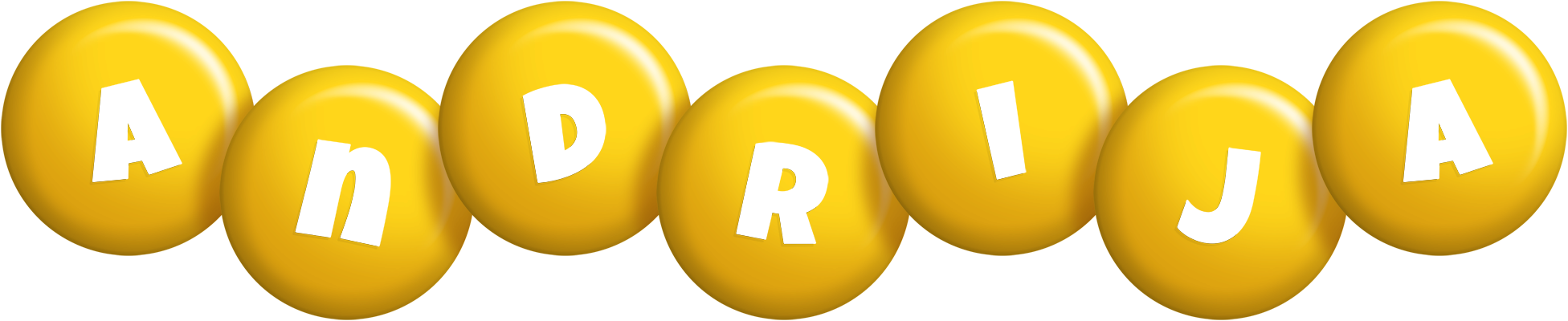 Andrija candy-yellow logo