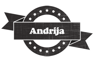 Andrija grunge logo