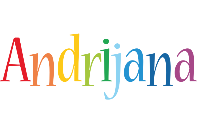 Andrijana birthday logo