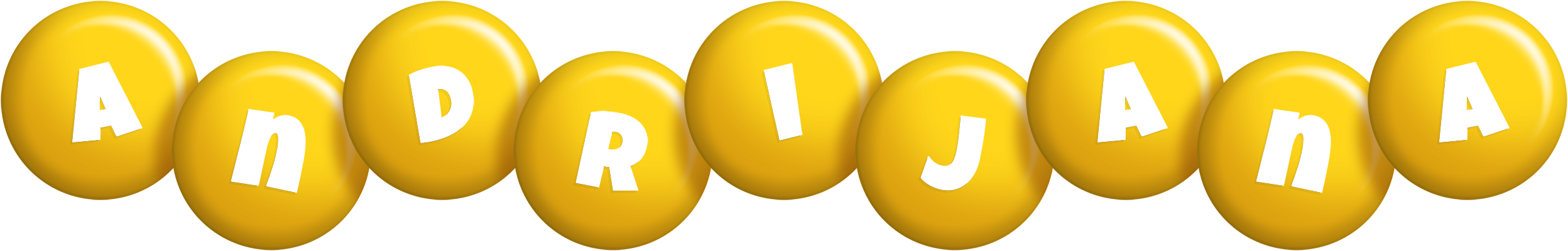 Andrijana candy-yellow logo