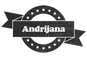 Andrijana grunge logo