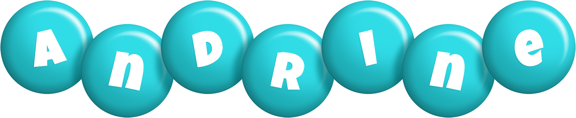 Andrine candy-azur logo