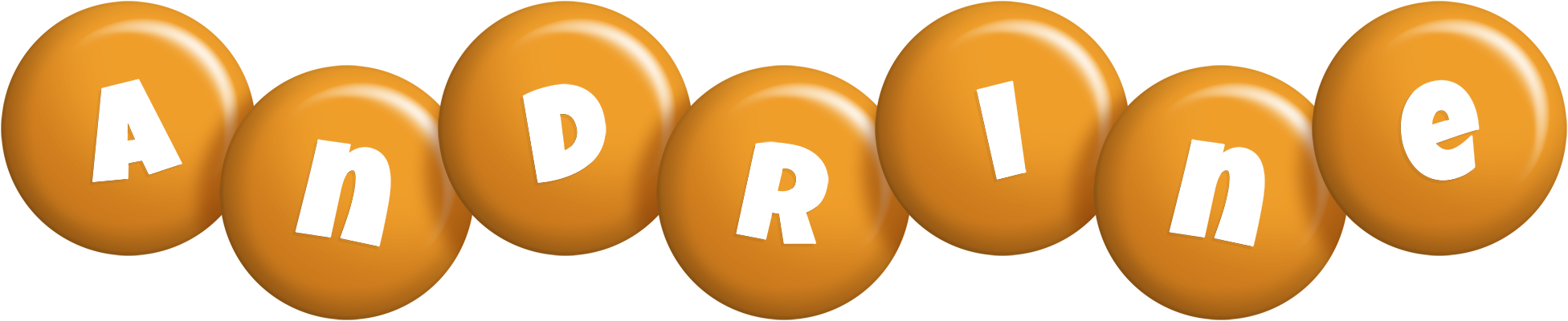 Andrine candy-orange logo