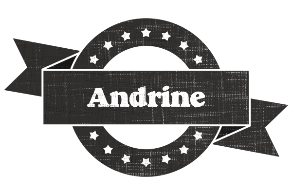 Andrine grunge logo