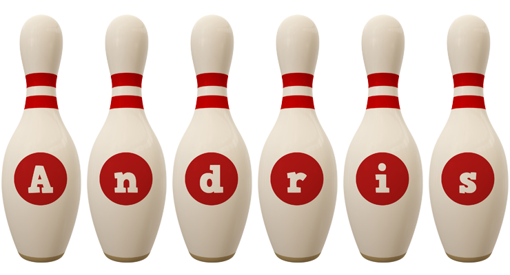 Andris bowling-pin logo