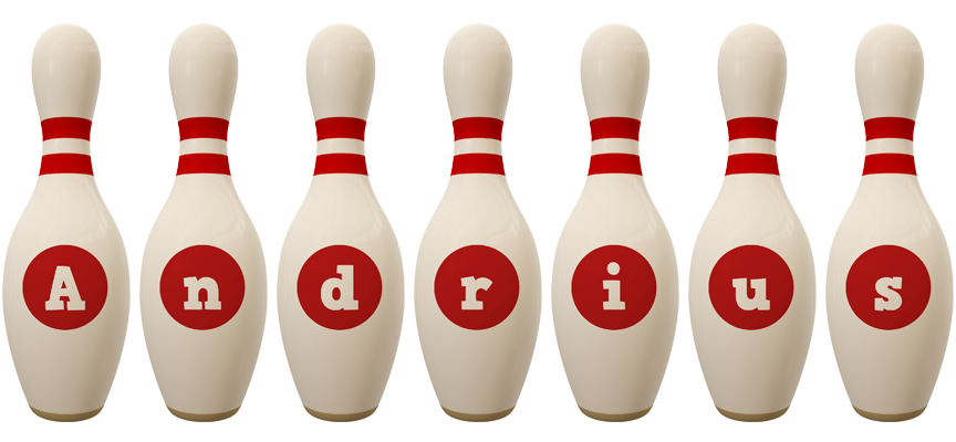 Andrius bowling-pin logo