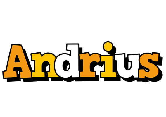 Andrius cartoon logo