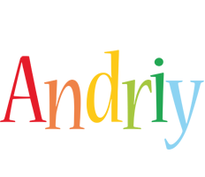 Andriy birthday logo