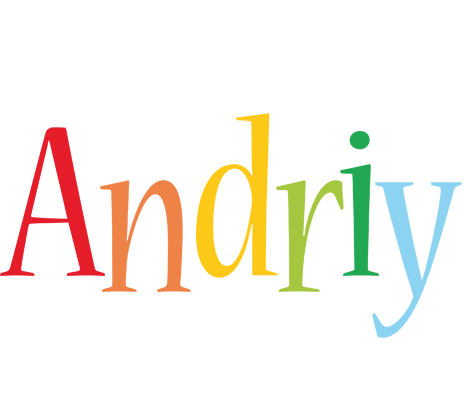 Andriy birthday logo