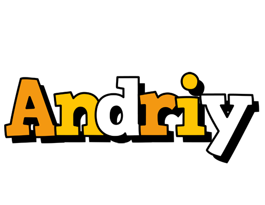 Andriy cartoon logo