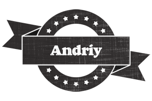 Andriy grunge logo