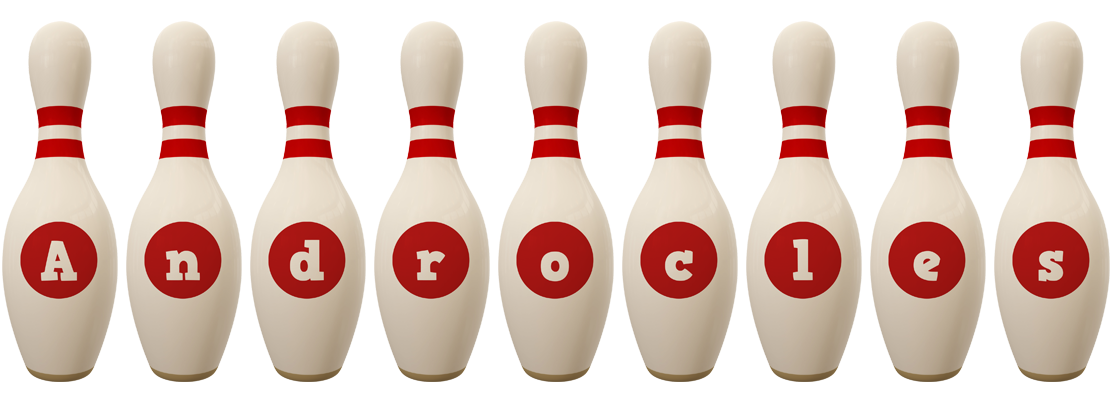 Androcles bowling-pin logo