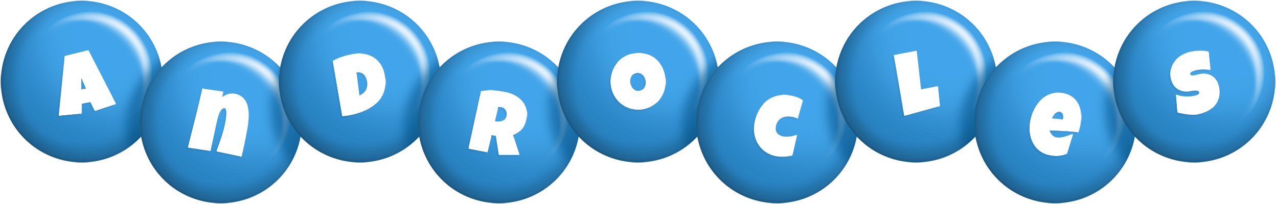Androcles candy-blue logo