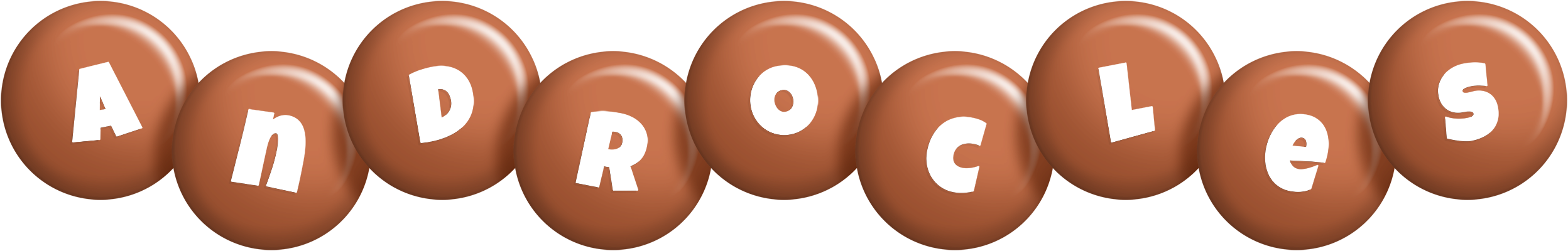 Androcles candy-brown logo