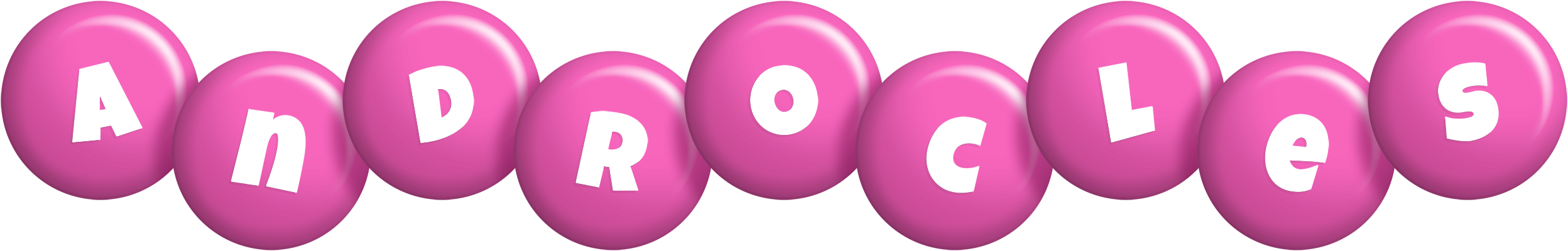 Androcles candy-pink logo