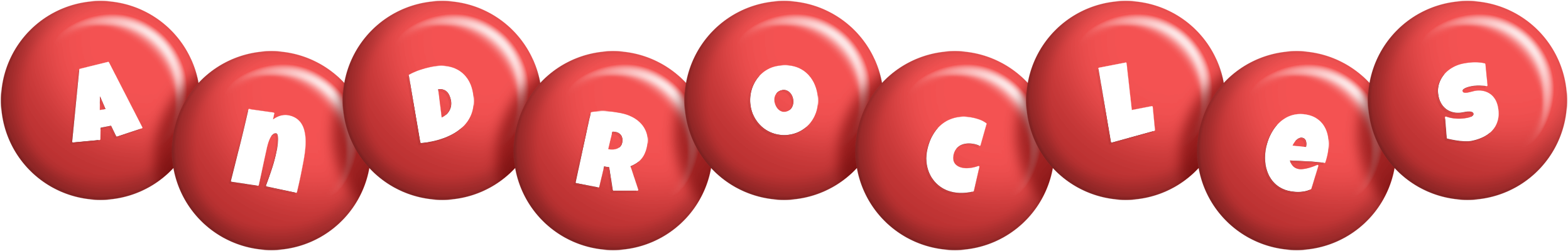 Androcles candy-red logo