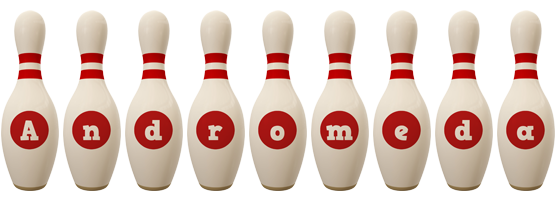 Andromeda bowling-pin logo