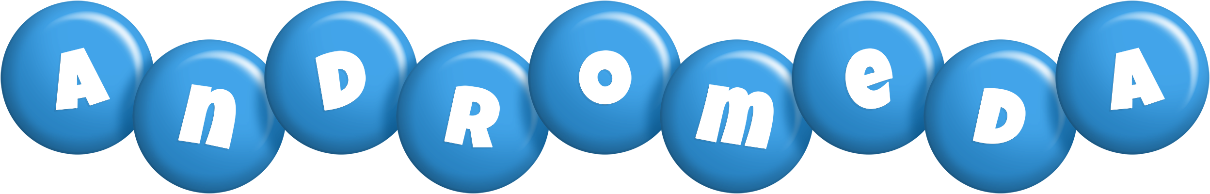 Andromeda candy-blue logo