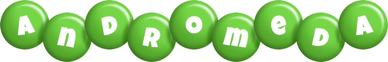Andromeda candy-green logo