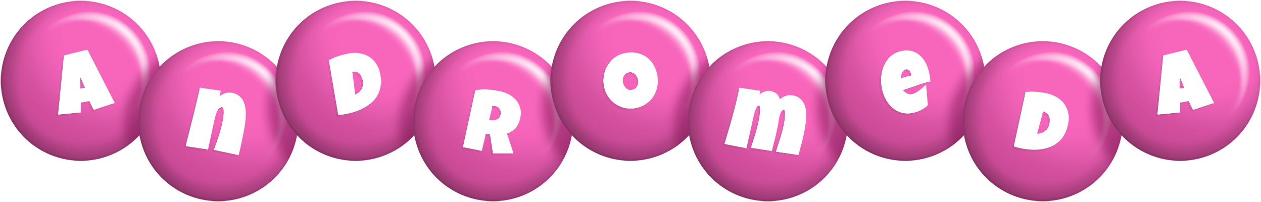 Andromeda candy-pink logo