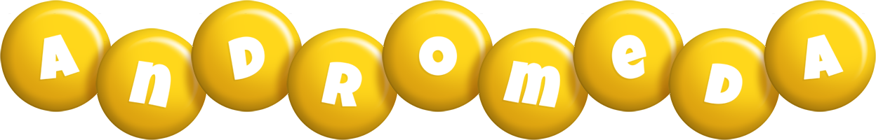 Andromeda candy-yellow logo