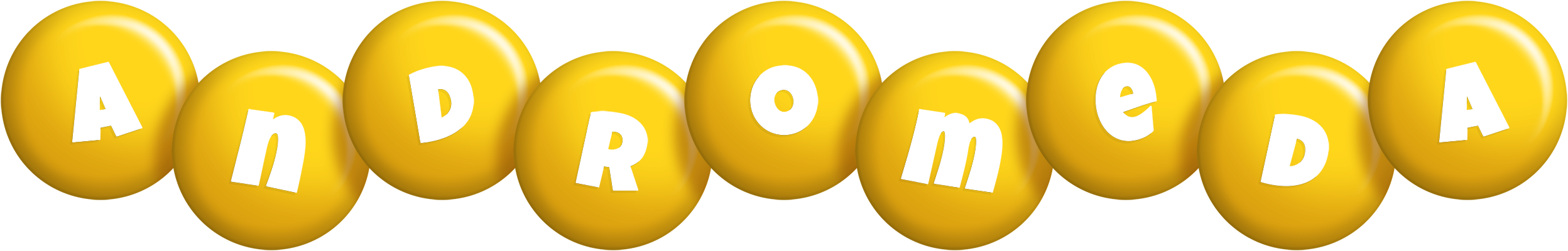 Andromeda candy-yellow logo