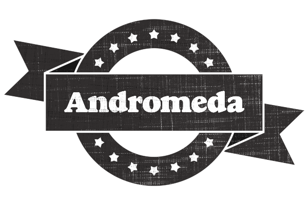 Andromeda grunge logo