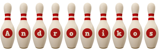 Andronikos bowling-pin logo