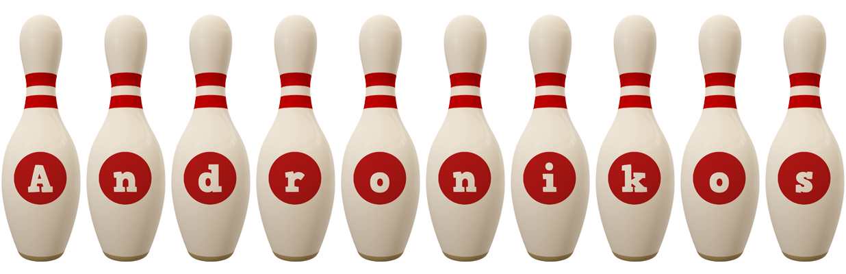 Andronikos bowling-pin logo
