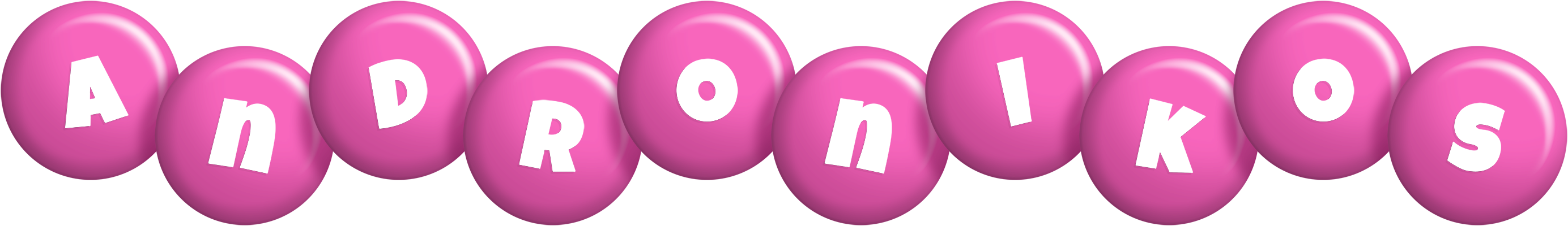 Andronikos candy-pink logo