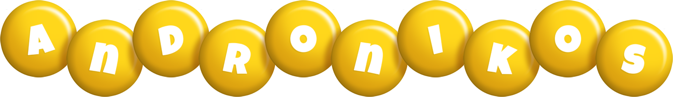 Andronikos candy-yellow logo