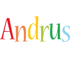 Andrus birthday logo