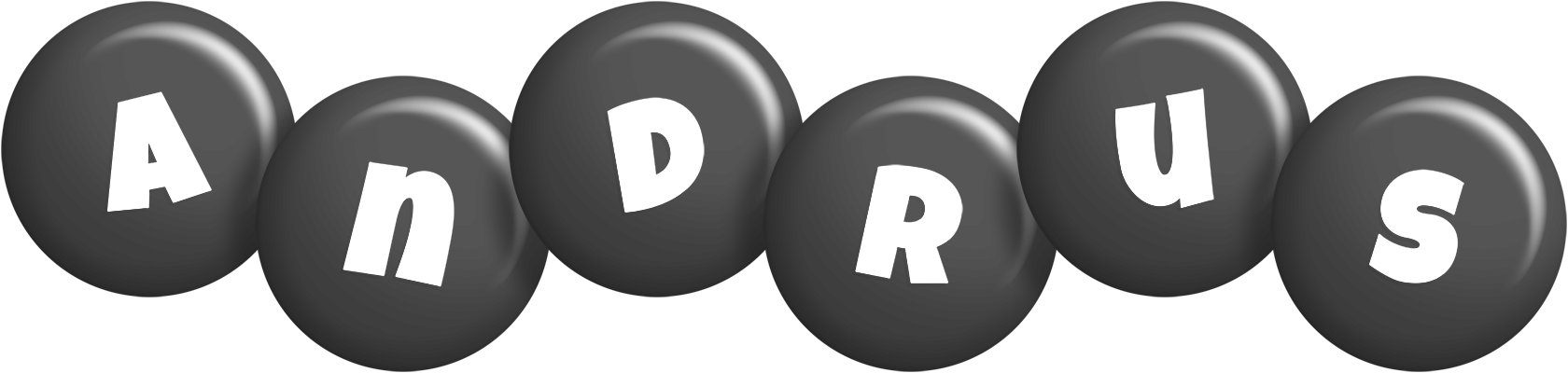 Andrus candy-black logo