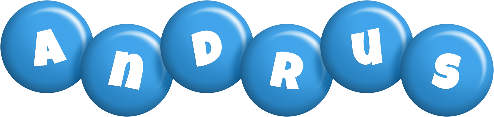Andrus candy-blue logo