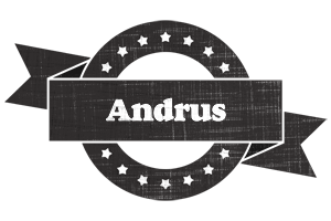 Andrus grunge logo