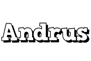 Andrus snowing logo