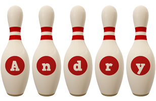Andry bowling-pin logo