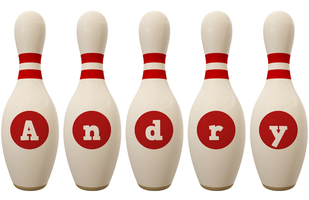 Andry bowling-pin logo