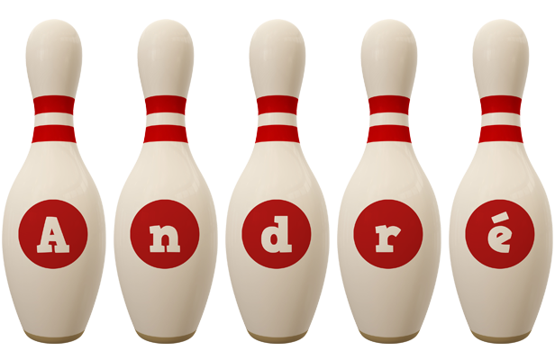 André bowling-pin logo
