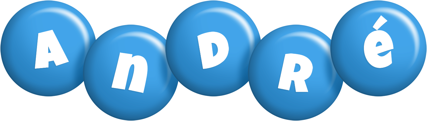 André candy-blue logo