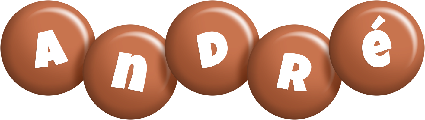 André candy-brown logo