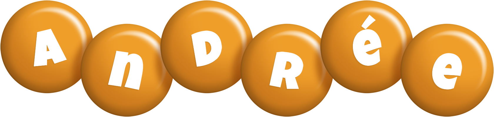 Andrée candy-orange logo
