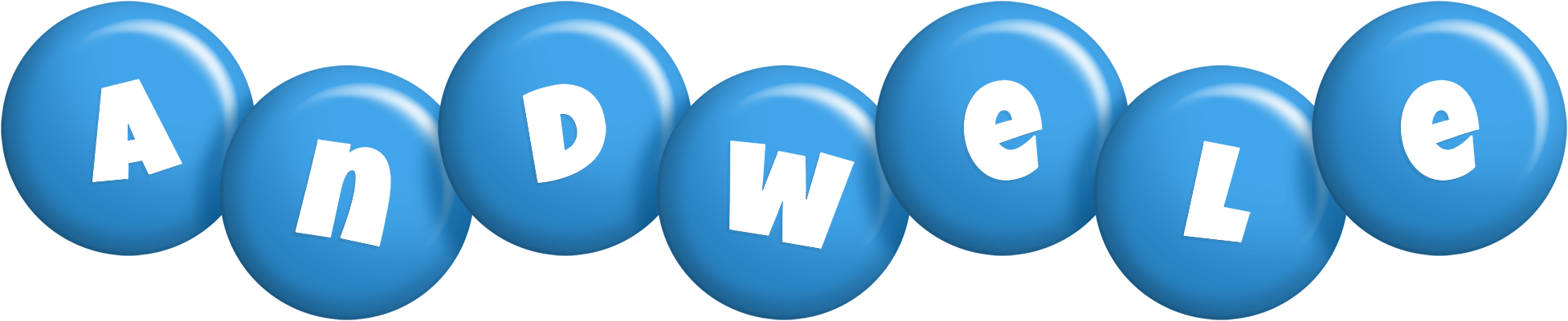 Andwele candy-blue logo