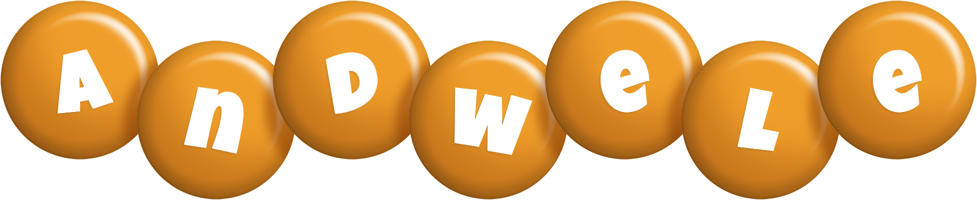 Andwele candy-orange logo