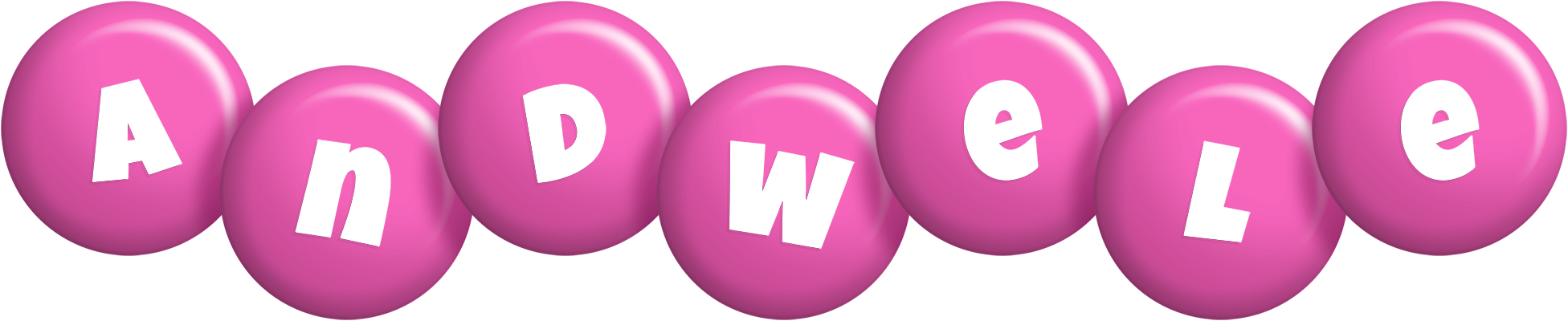Andwele candy-pink logo
