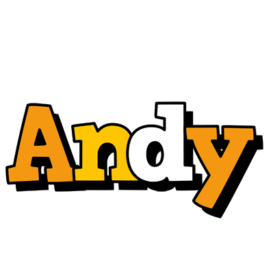 Andy cartoon logo
