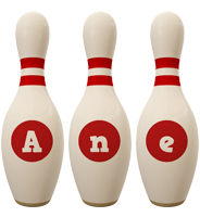 Ane bowling-pin logo