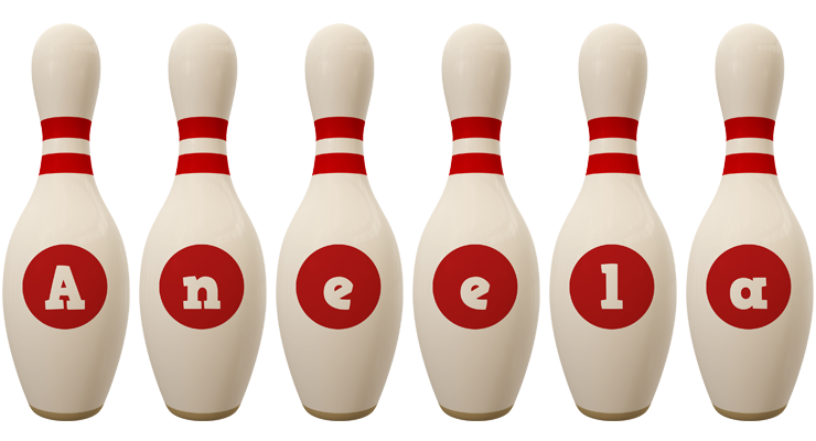 Aneela bowling-pin logo
