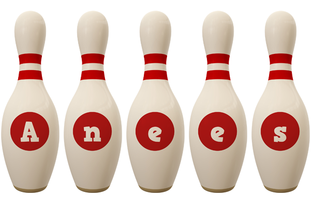 Anees bowling-pin logo